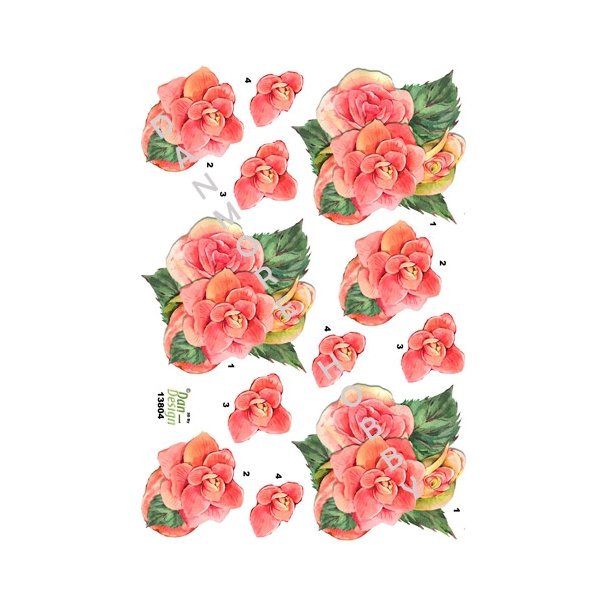  3D Lyser�de blomster
