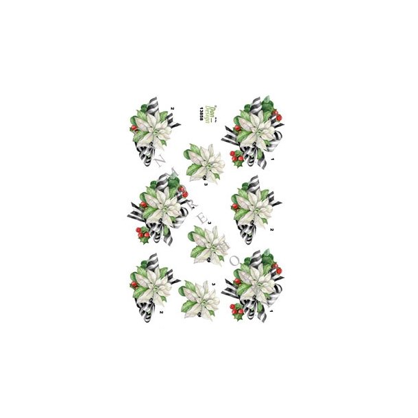 3D Hvid julestjerne