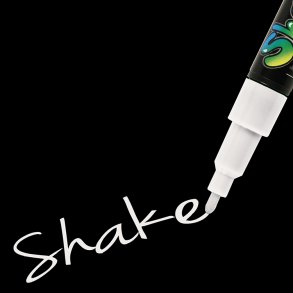  Shake tusch fine, white 2,5mm