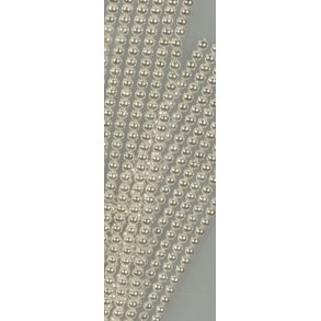  Halvperler 6mm s�lv 320 stk p� streng