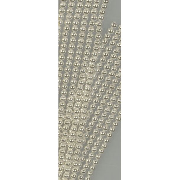  Halvperler 6mm s�lv 320 stk p� streng