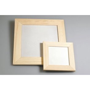 Tr�ramme 190x190mm med plade 162x162mm med glas