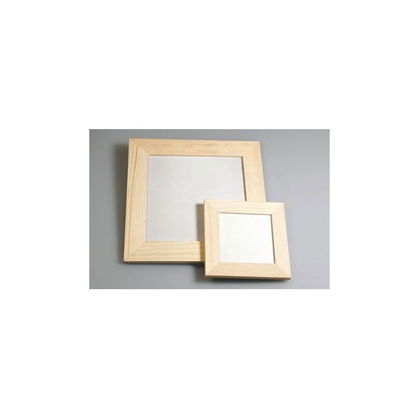 Tr�ramme 190x190mm med plade 162x162mm med glas