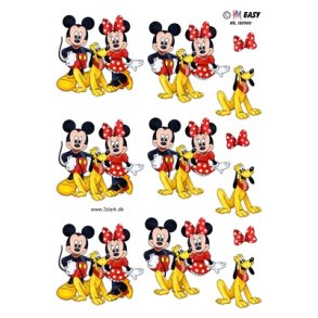  3D Minnie, Mickey og Pluto