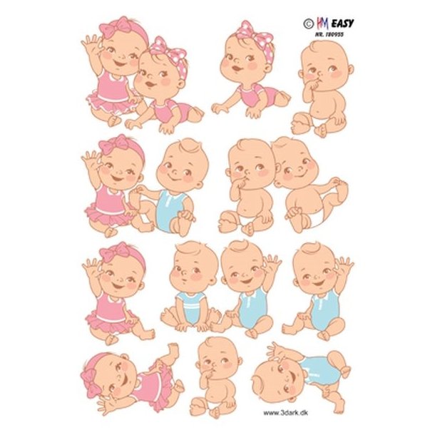 3D Baby tvillinger