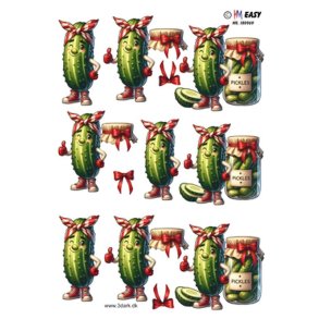 3D Easy Sjove syltede agurkedamer