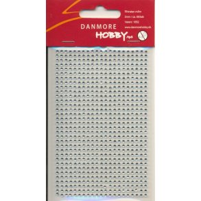  Rhinsten selvkl�bende klar acryl 2mm  Ca 693 stk