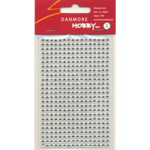 Rhisten selvkl�bende klar acryl 3mm Ca 400 stk