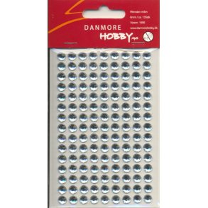  Rhinsten selvkl�bende klar acryl 6mm Ca 135 stk