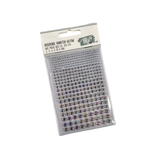 Rhinsten Iriserende 2-3-4-5-6mm Selvkl�bende