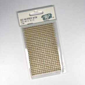 Halvperler guld 3mm Selvkl�bende