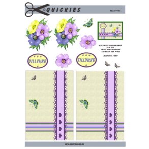 3D Blomsterbuket i pastelfarver