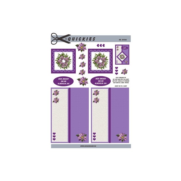 3D Lilla blomster
