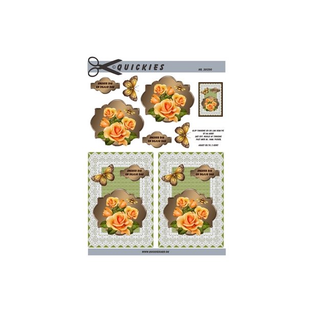 3D Smukke orange roser