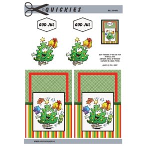  3D Glad juletr� med gaver