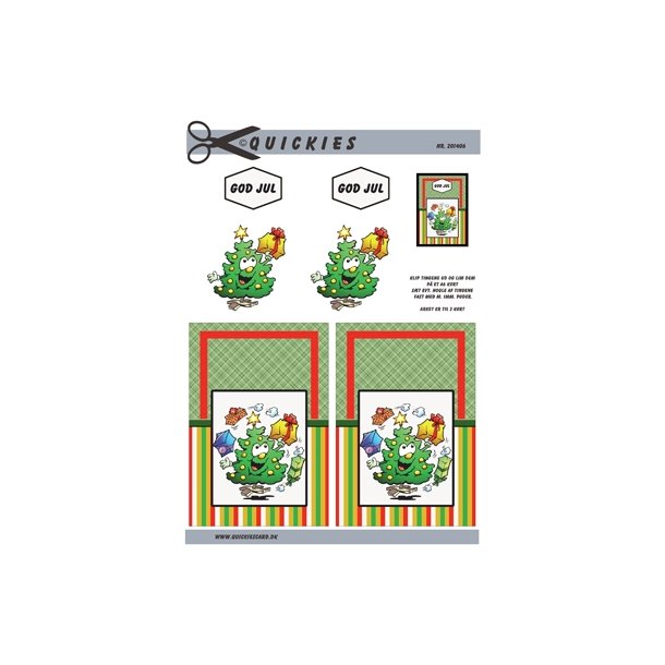  3D Glad juletr� med gaver