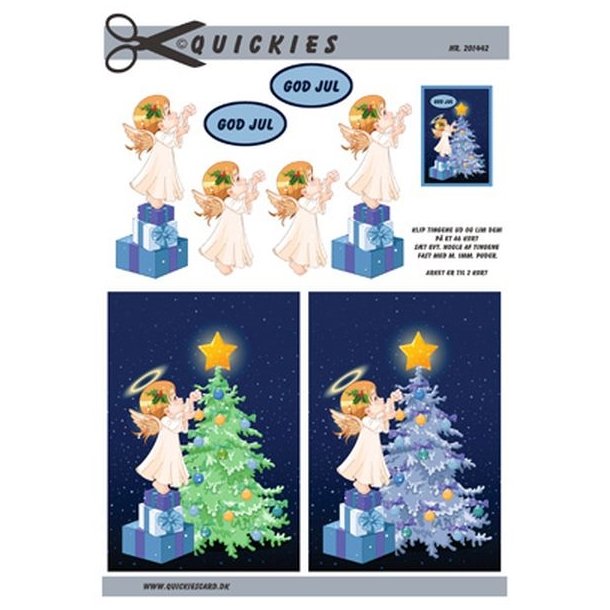  3D Engel pynter juletr�