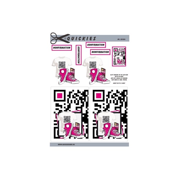 3D Pink sko og t-shirts