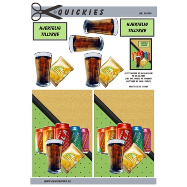 3D Cola og chips