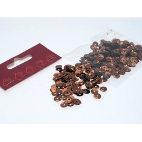 Pailletter bronze 6mm ca 500stk
