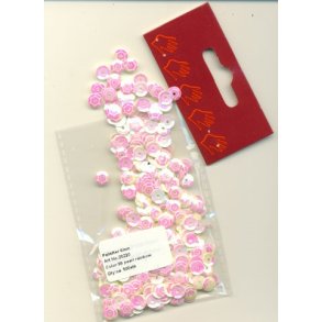 Pailletter perlemor 6mm ca 500stk