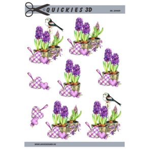 3D Lilla hyacinter