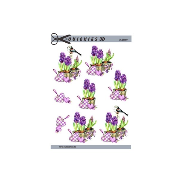 3D Lilla hyacinter