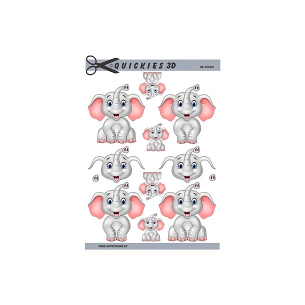 3D Lyser�d elefant