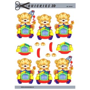 3D Bamse i kranvogn
