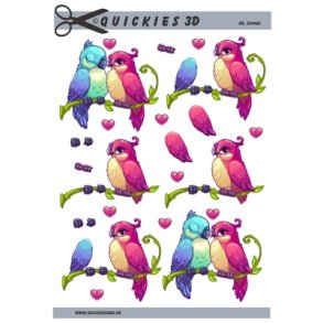  3D Forelskede fugle