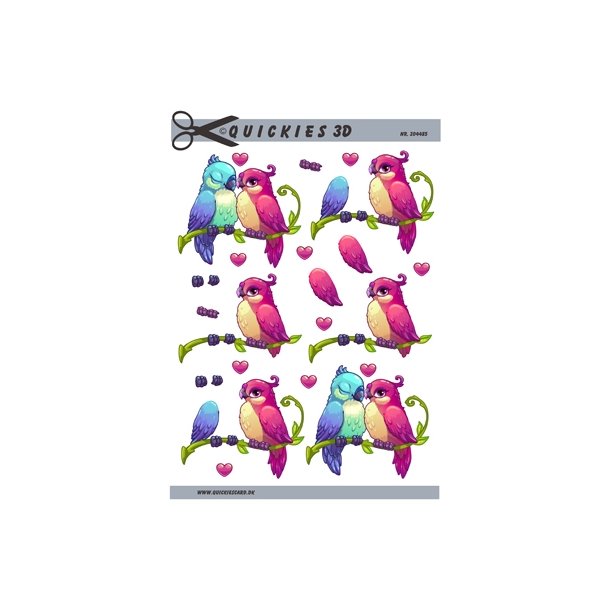  3D Forelskede fugle