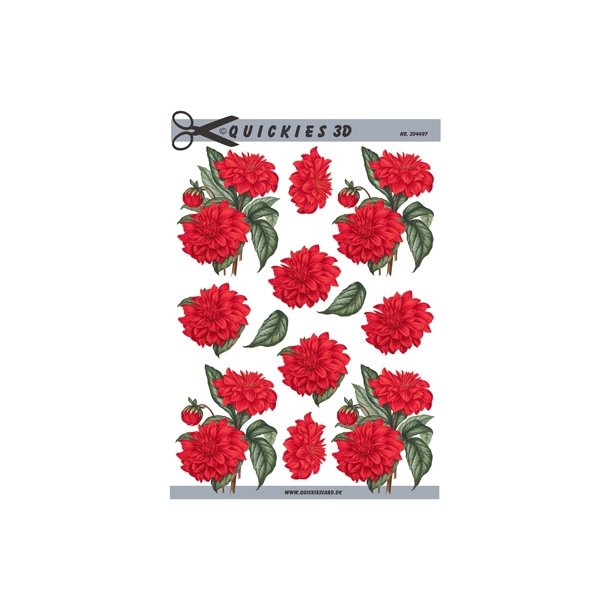 3D ark R�d dahlia