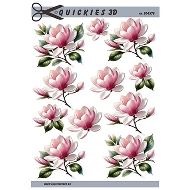 3D Lyser�de �bleblomster
