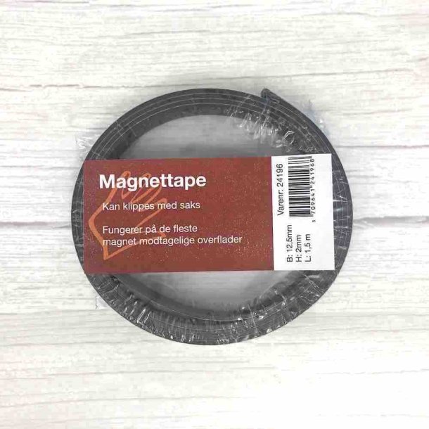 Magnet tape 12,5x2mm 1,5m selvkl�bende