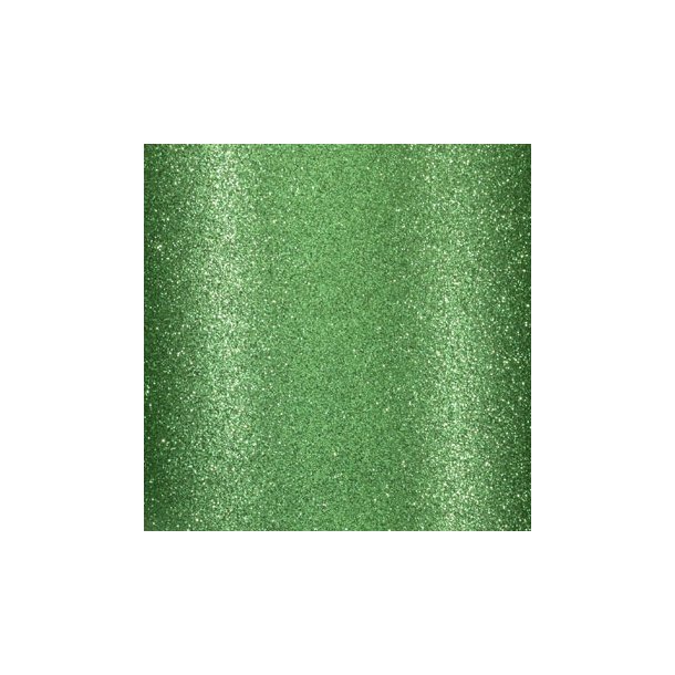  Gr�n glitterkarton selvkl�bende 30,5x30,5cm 160g