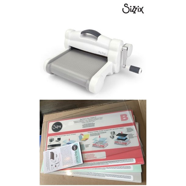  Big shot stansemaskine A4 Sizzix inkl. plader