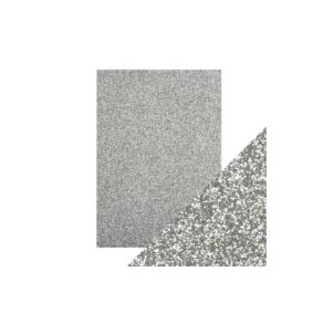  Craft Perfect Glitter karton Silver Screen A4 250g Ikke selvkl�bende