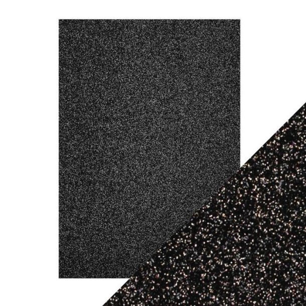  Craft Perfect Glitter karton Black sapphire 250g Ikke selvkl�bende