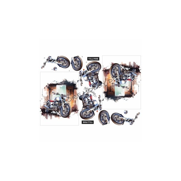 3D Quick Cards Motorcykel