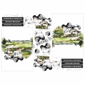3D Quick Cards Golfvogn