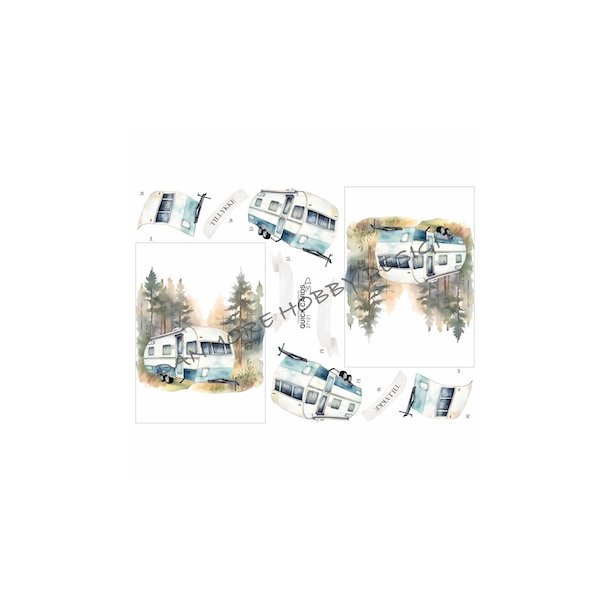 3D Quick Cards Camping