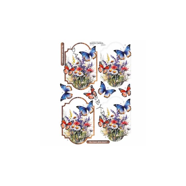 3D Quick Cards  Blomstereng