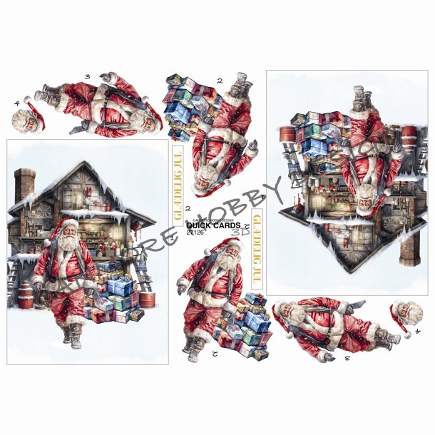 3D Quick Cards Julemandens v�rksted
