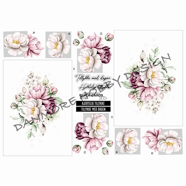 3D Quick Card 3D �bleblomster