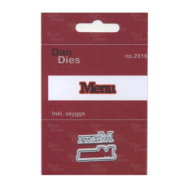Dan Dies Menu med skygge 