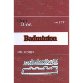 Dan Dies Badminton med skygge 