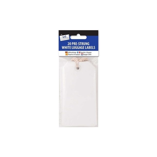 Manillam�rker hvid 20 stk 12x6cm