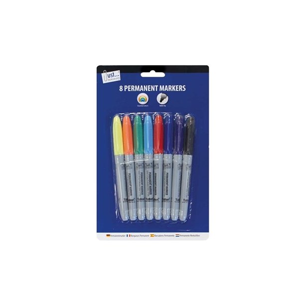 Permanent tusser 8 farver