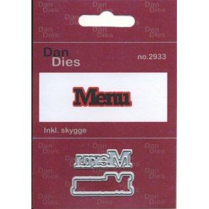 Dan Dies Menu med skygge. Mellem str.
