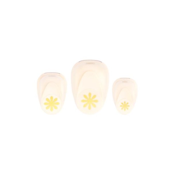Punch s�t med 3 blomster 15-25-37,5mm